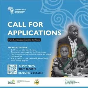 Appel à candidatures -bourse de négociateurs pour la jeunesse africaine